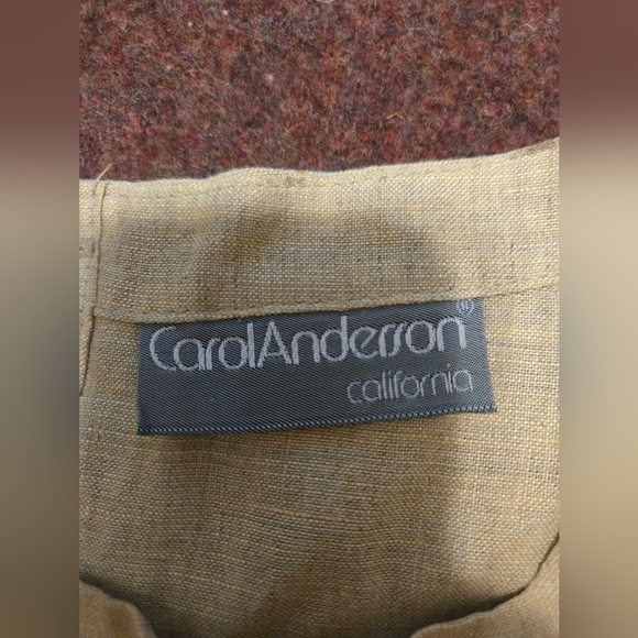Vintage Carol Anderson Linen Top With Button Up Back Size Small/Medium - Picture 13 of 13
